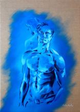 "In the blue light" Helene Mantei, Gemälde