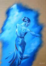 "In the blue light II" Helene Mantei, Gemälde