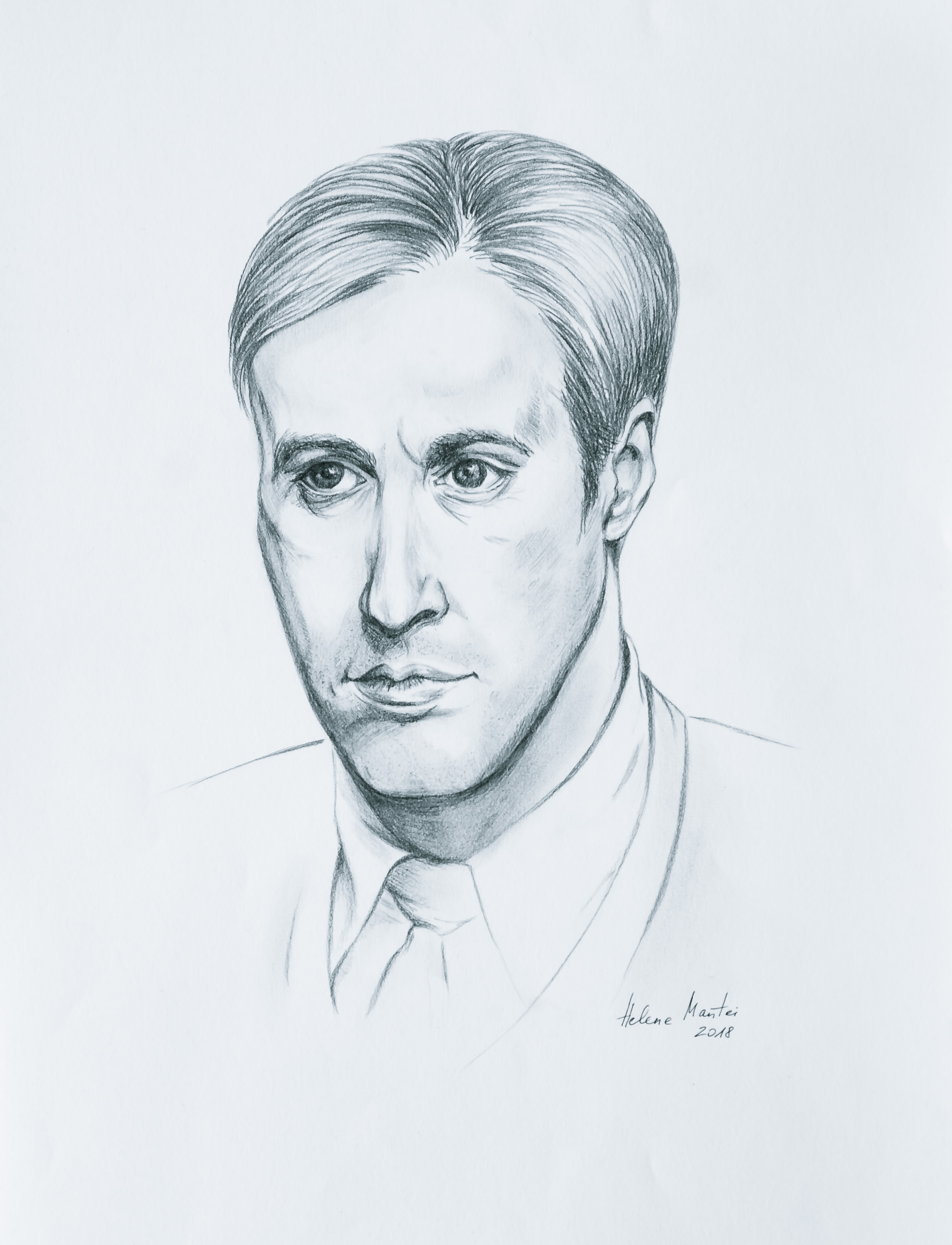 "Schwere Entscheidung II" Helene Mantei, Zeichnung