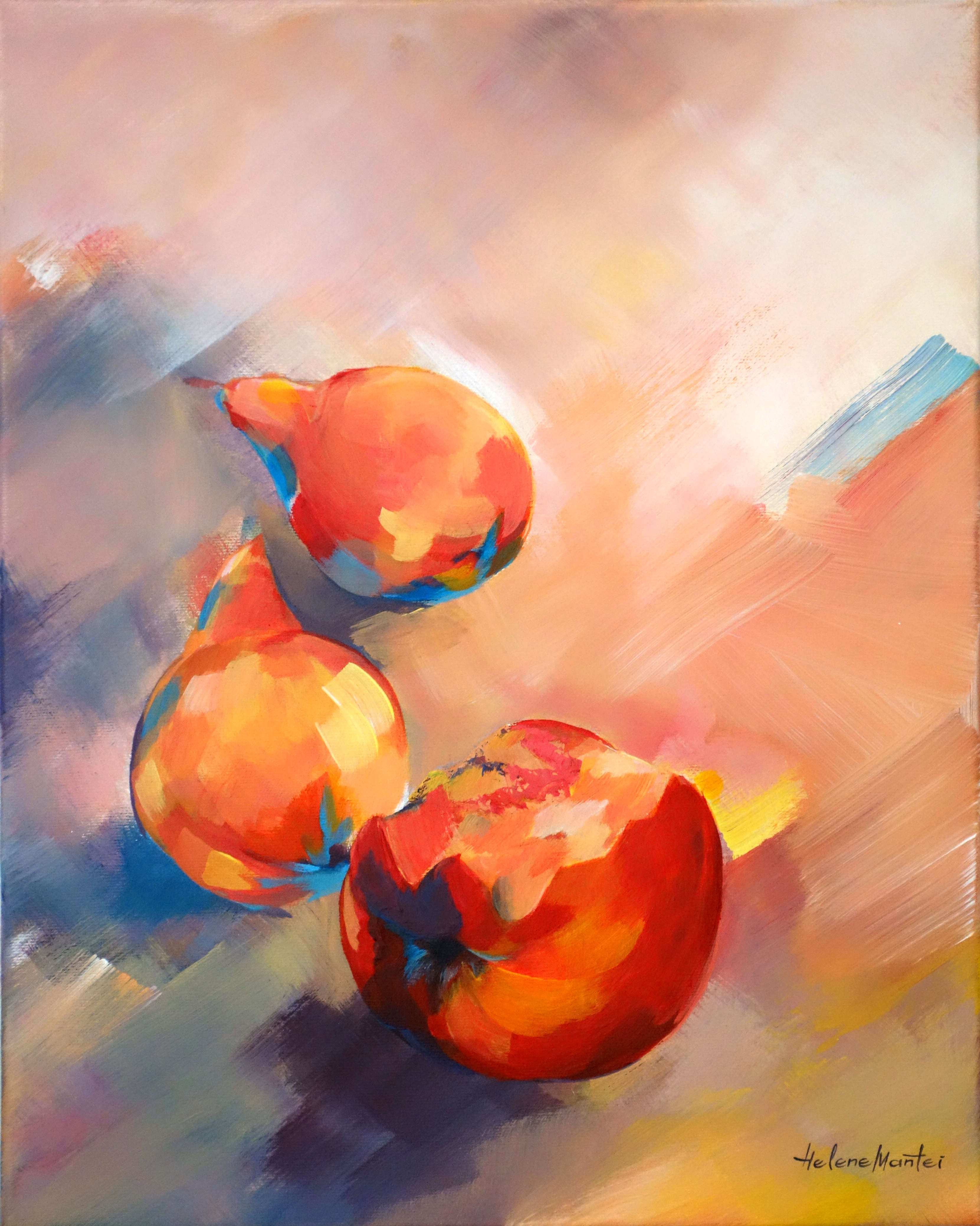 "Ménage-à-trois II" Helene Mantei, Gemälde