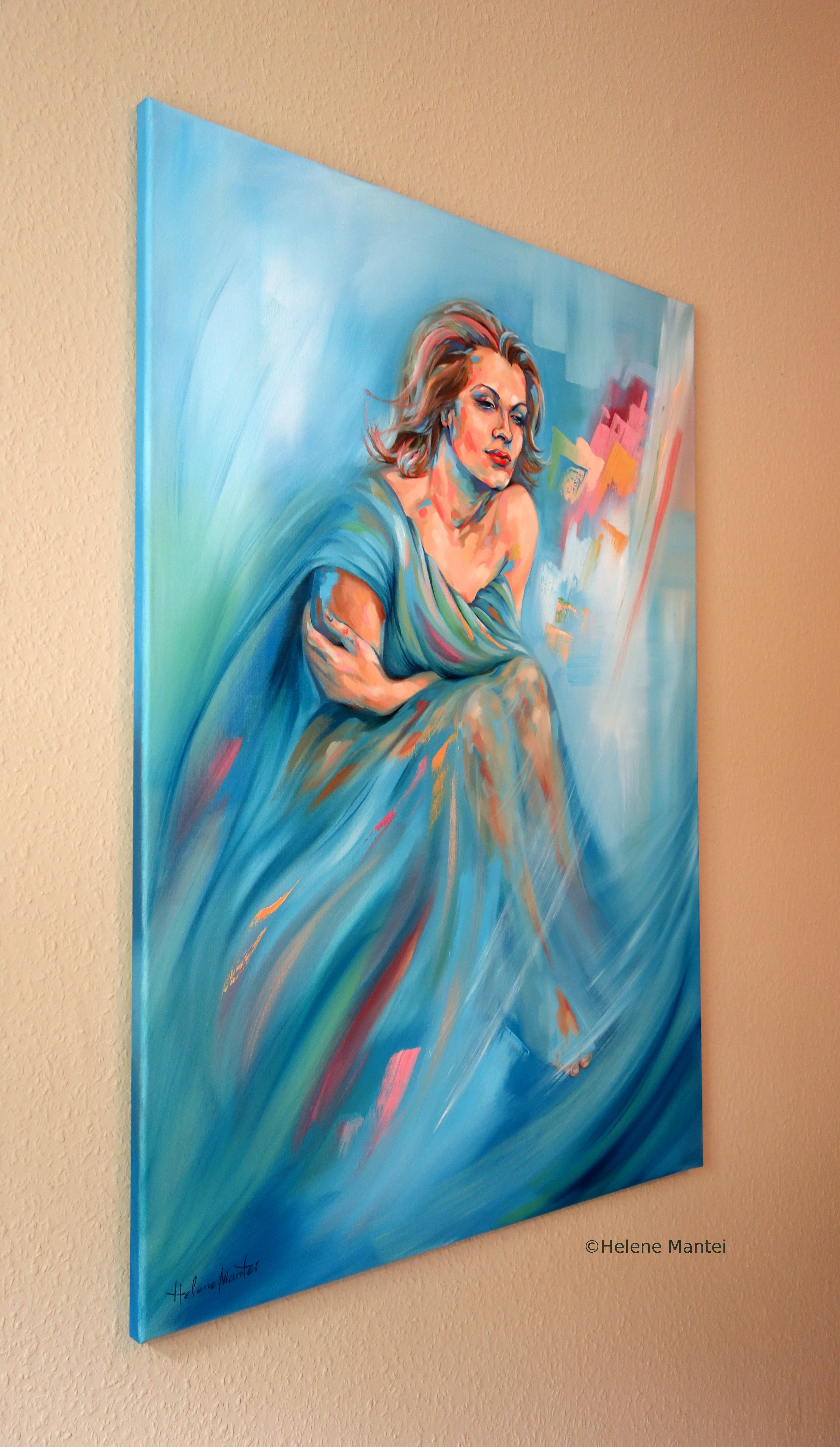 Helene Mantei "Träumerin", Gemälde