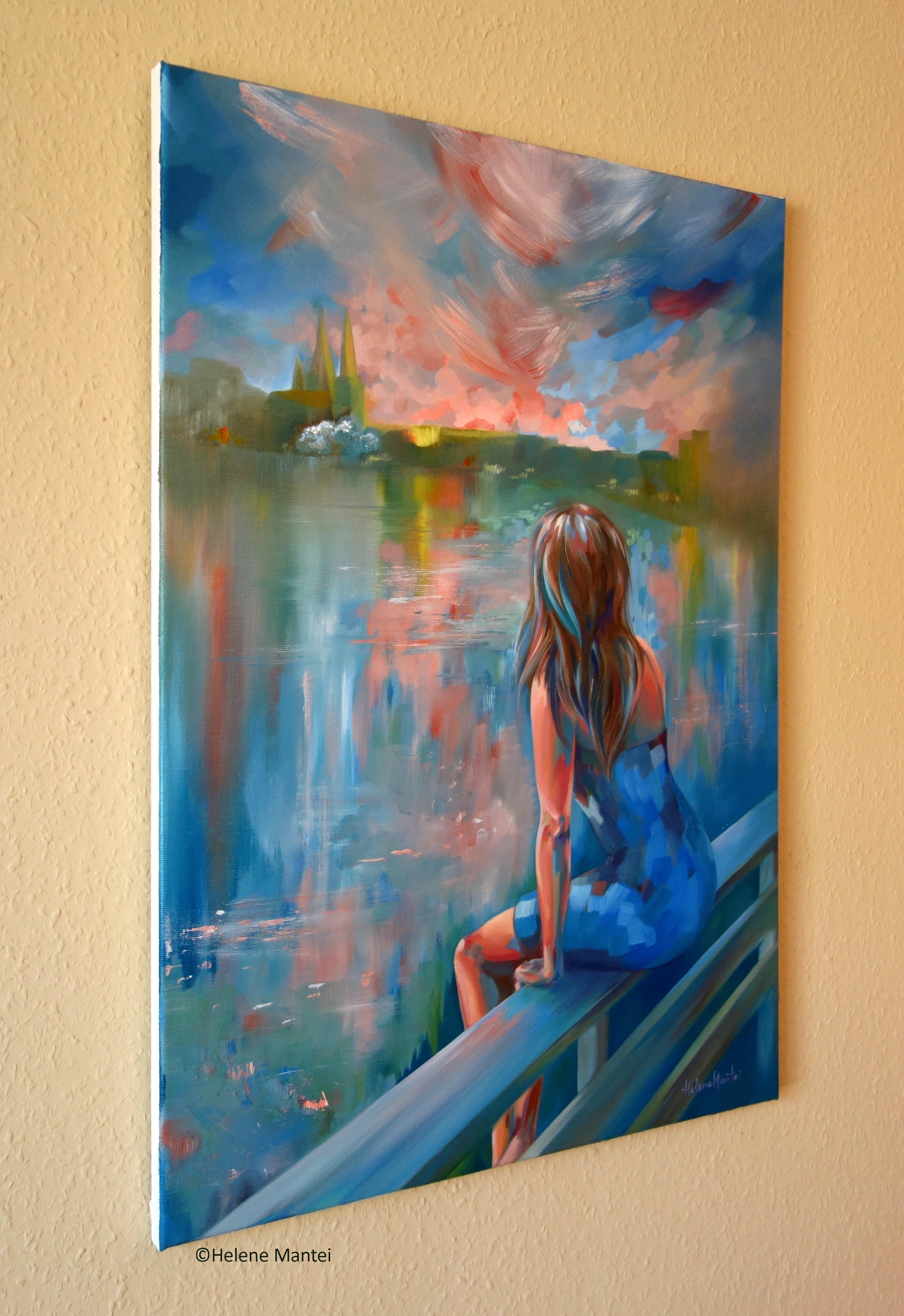 "The Play of Colors" Helene Mantei, Gemälde, Öl auf Leinwand