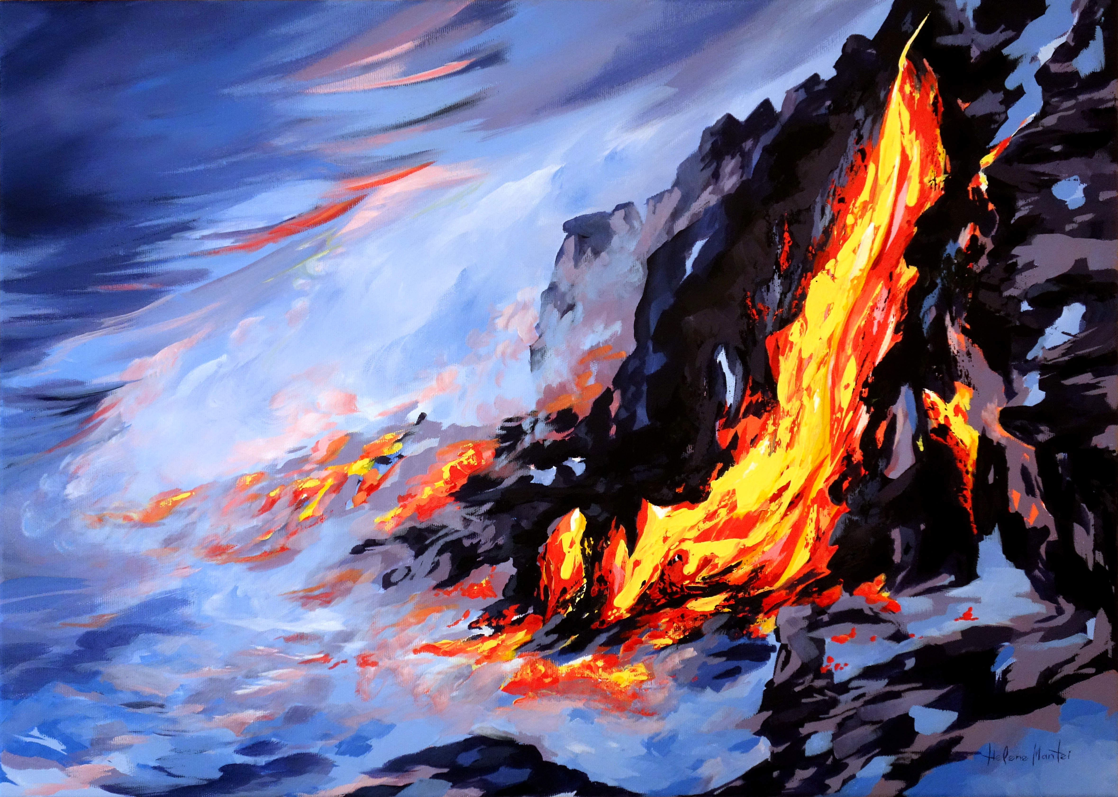 "Das Blut der Erde" Helene Mantei, Gemälde