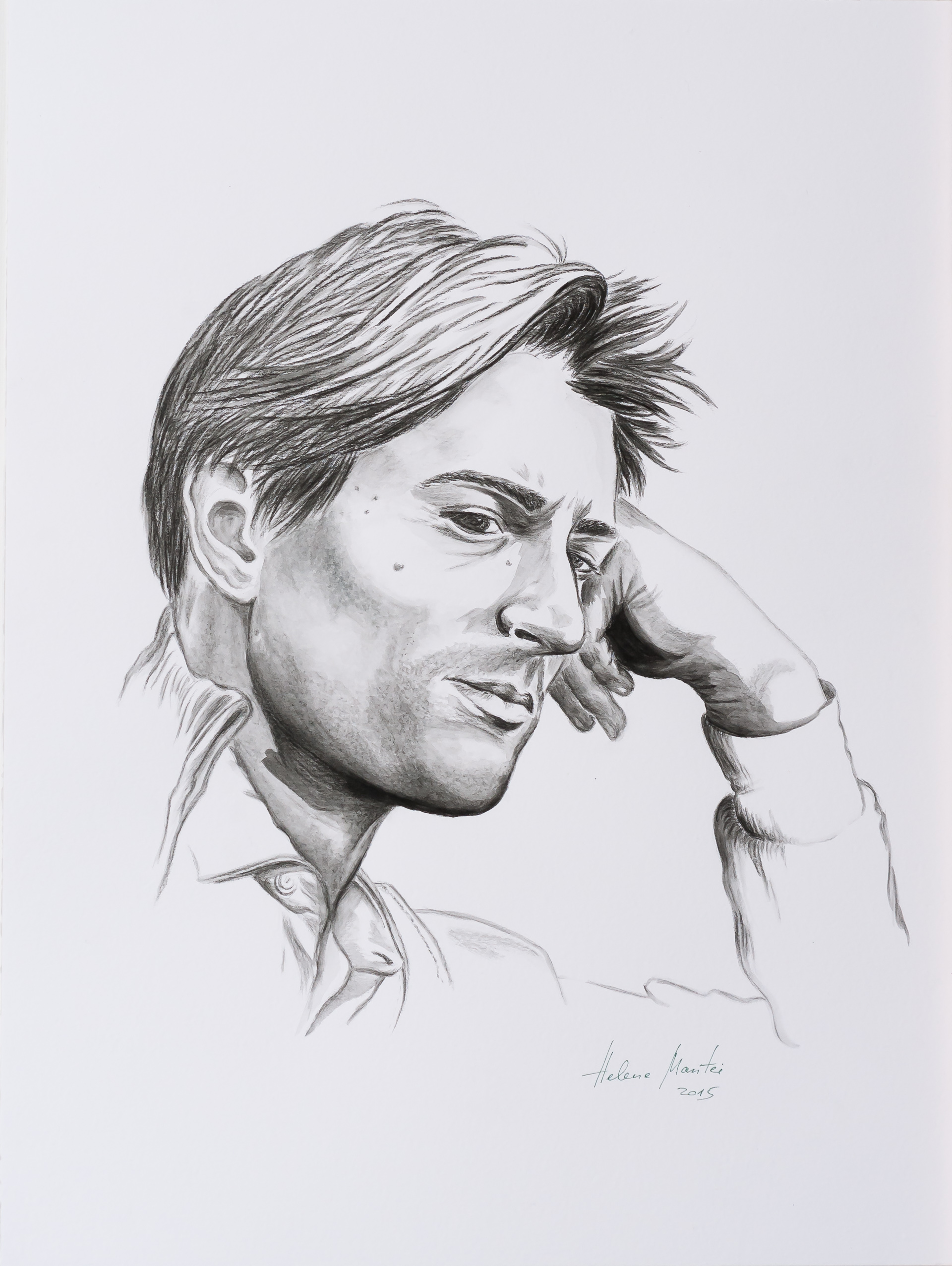 Helene Mantei "Robert De Niro", Aquarell