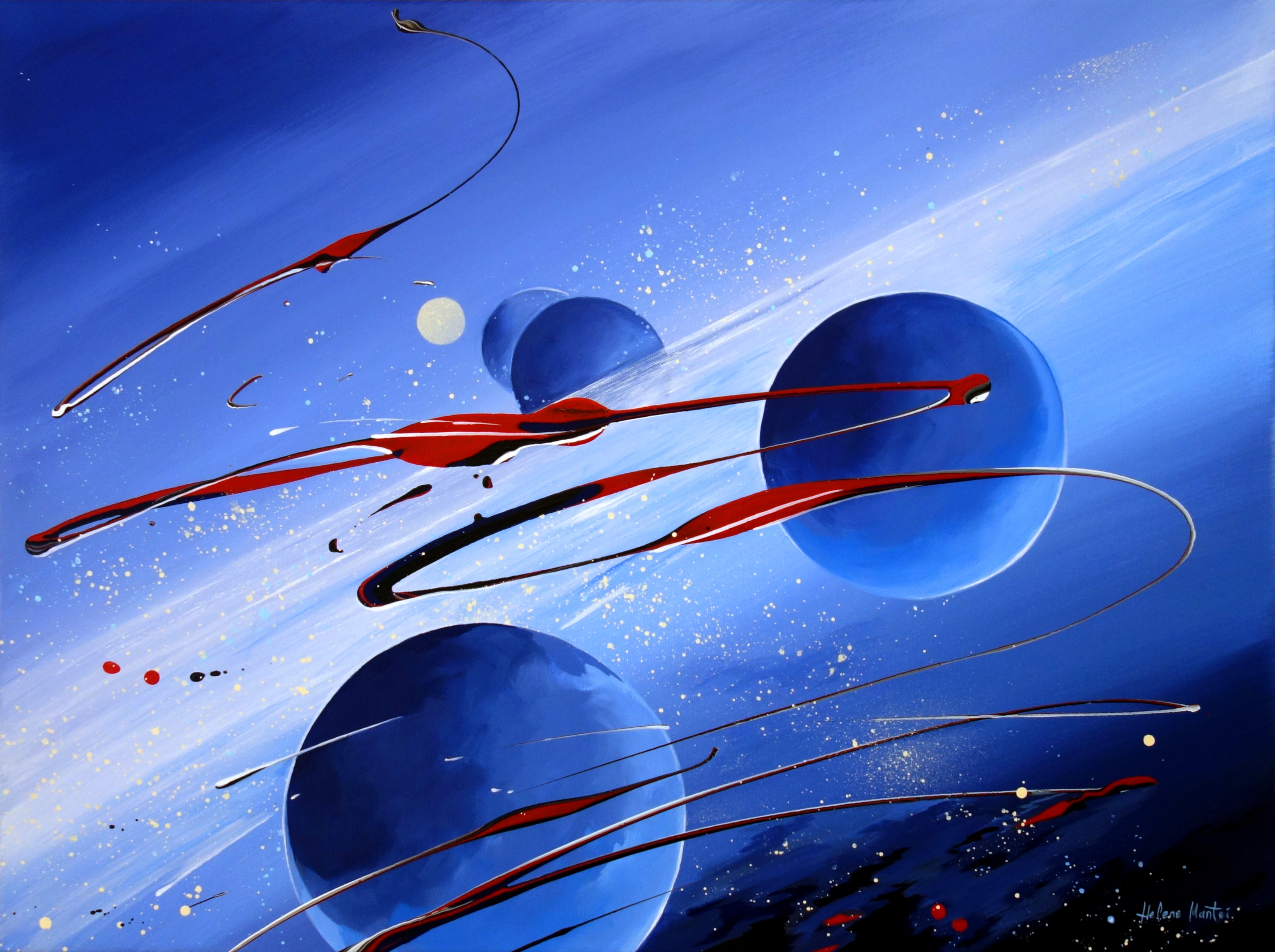 "Space Melody" Helene Mantei, Gemälde