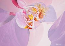 "Ungezähmte Blüte" Helene Mantei, Gemälde