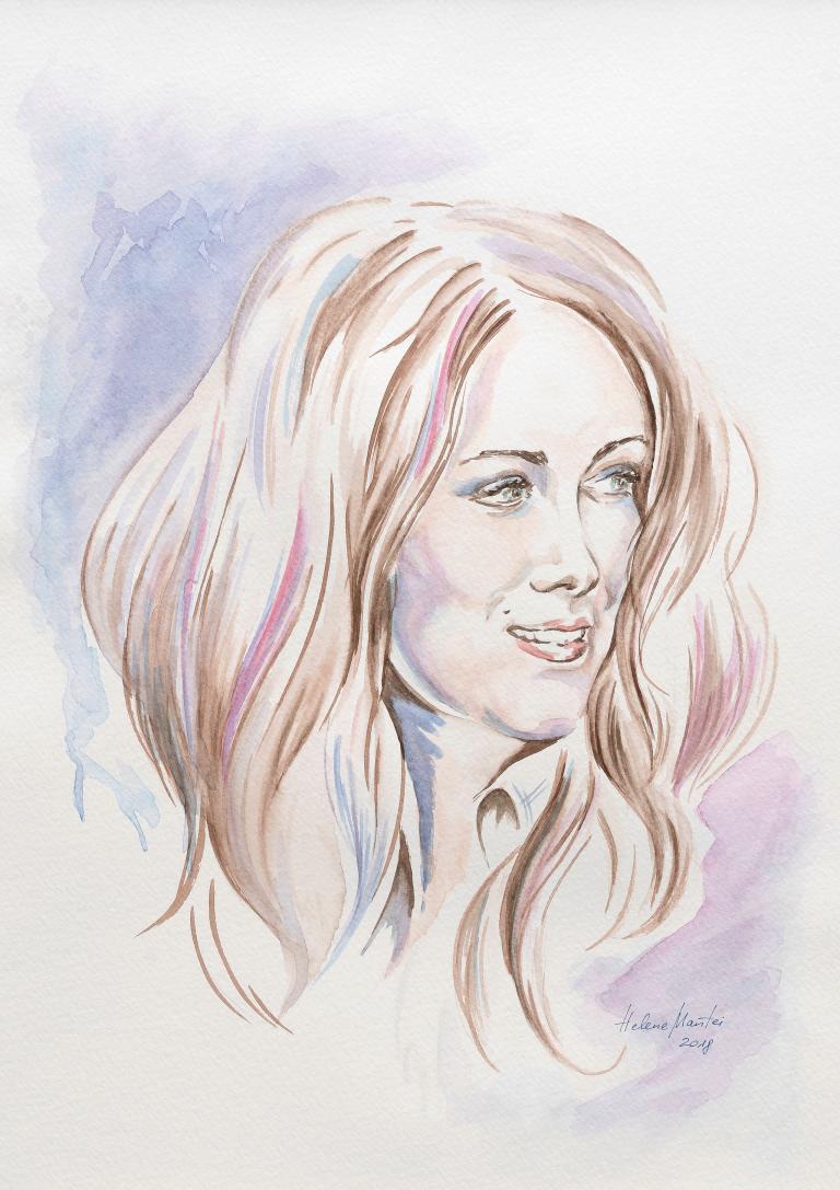 Helene Mantei "Kate - the new generation", Aquarell